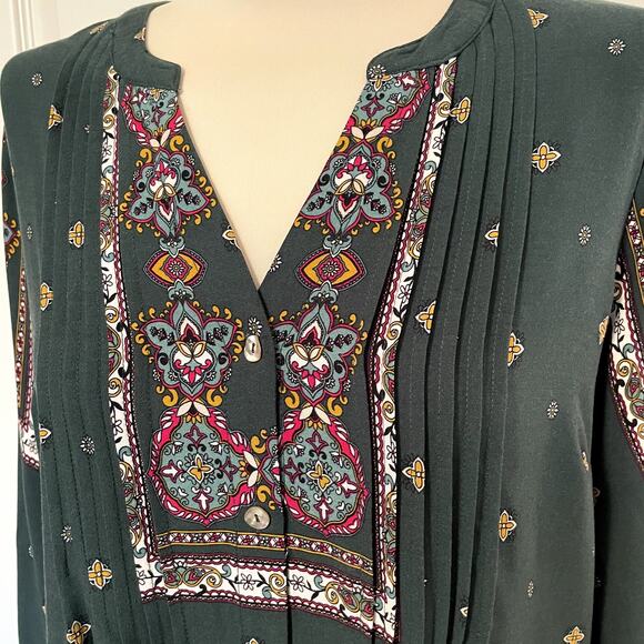 Anthropologie Fig and Flower Boho Peasant Blouse, size MP - Picture 3 of 8